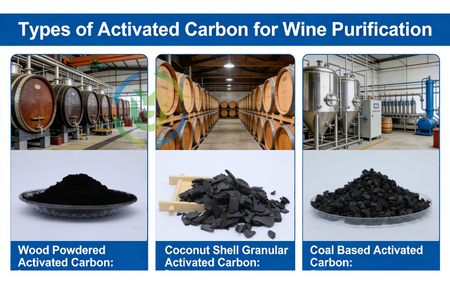 Types of Activated Carbon for Wine Purification and Decolorization