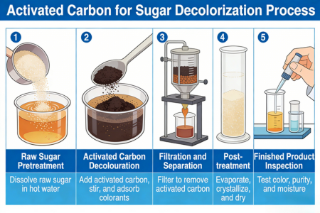 Activated Carbon Used in Industrial Sugar Decolorization Process