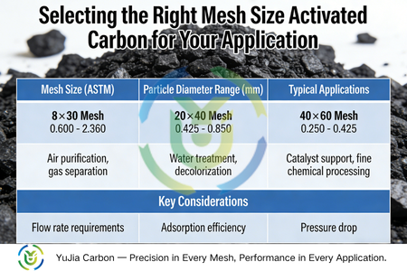 Selecting the Right Mesh Size Activated Carbon for Your Application
