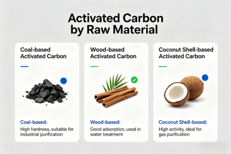 Activated Carbon Based on Raw Materials: Coconut Shell, Coal, or Wood